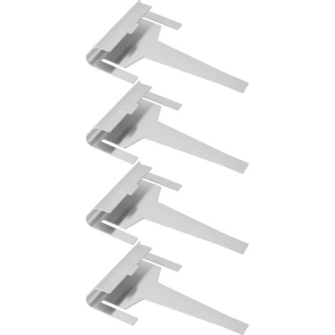 Set of 4 refrigerator drain hose clips DA61-06796A AP5579885 Compatible with Samsung refrigerators Silver (1/5)