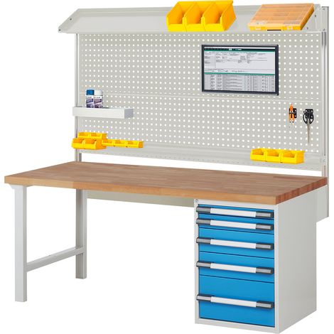 eurokraft pro, Établi avec superstructure série 7000, avec (1/5)