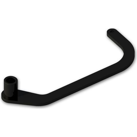 Kit bras W3 droit pour motorisation en linteau - noir (1/3)
