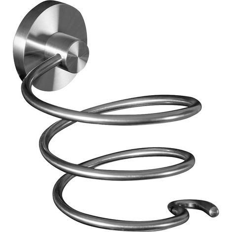 Haartrocknerhalter aus gebürstetem Edelstahl für das Badezimmer (1/5)
