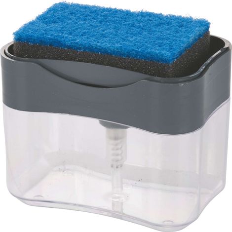 DISPENSER PORTA SPUGNA CON SPUGNA GRIGIO (1/4)