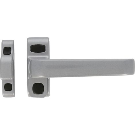 AMIG Béquille pour crémone en aluminium GAMMA 122 x 70 mm Aluminium Argent - Droite (1/5)