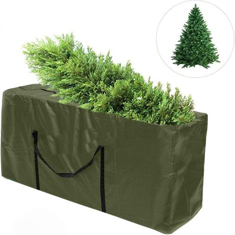 Bolsa de almacenamiento exterior impermeable Oxford 210D, protege cojines y accesorios de jardín, ideal para Navidad, terraza y balcón, 1164751 cm, verde. (1/5)
