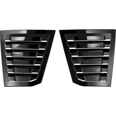 Cache de ventilation arrière noir brillant pour voiture-- (1/5)