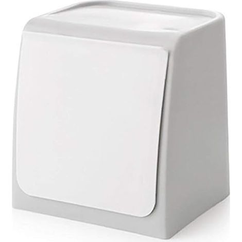– Mini poubelle murale 14.5x12.5x14.9cm – Bac en polypropylène anti-chute – Pour cuisine, salle de bain, bureau – Installation facile (1/5)