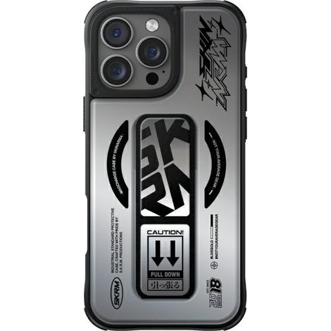Funda Skinarma Kira Kobai para iPhone 16 Pro de 6.3 pulgadas con soporte magnético y agarre, acabado cromado. (1/5)