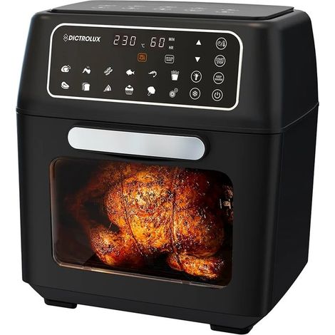 TRADE SHOP - Forno Friggitrice Ad Aria Multifunzione Digitale 2400w 12lt 2 Modalità Cottura 14 Programmi - (1/3)