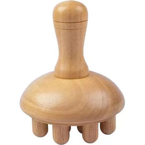 Rouleau De Massage - Bois - 13.5 x 9 x 9 cm - Pour Muscles Et Fascia - 1 Pièce