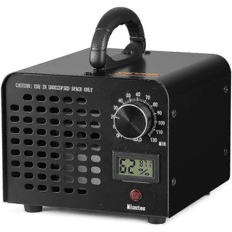 Générateur d'ozone 24 000 mg/h, appareil à ozone désodorisant avec minuterie 0-120 min (1/5)