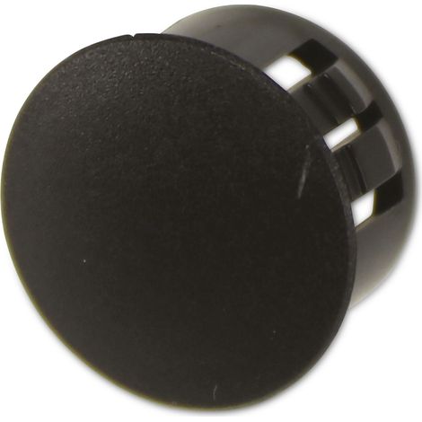 Couvercle de trou KSS Polyamide 6.6, noir, pour trou de 14,3, diamètre de couverture 16,7, 1 pièce (1/3)