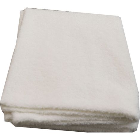 Plaid 130x160 cm en tissu bouclette blanc - SHERPA