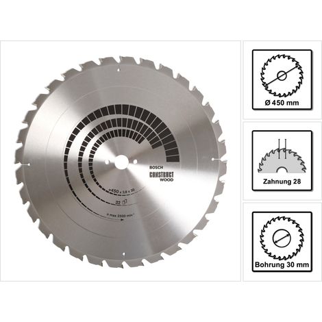 Lama circolare in legno PRO Construct, 450 x 3,8 x 30 mm (1/5)