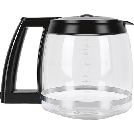 Cafetière en verre facile à nettoyer, résistante à la chaleur et au froid, avec poignée, compatible avec les cafetières Cuisinart 14 tasses (2,1 L) (1/5)