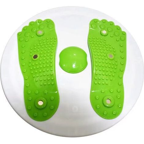 MINKUROW Hip Trainer: Fitness Waist Twist Disc für Slim Waist, Ø 28 cm (Fitness Turntable) Grün (1/4)