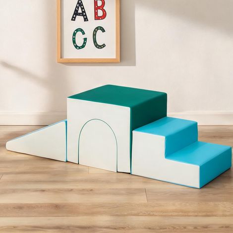 Ensemble 4 blocs mousse psychomotricité PU 150 x 50 x 39 cm (1/5)