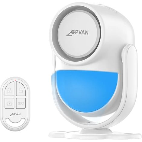 Sistema de alarma inteligente, alarma de 120 dB, sensores de movimiento y de puerta, Kit A Blanco (1/2)
