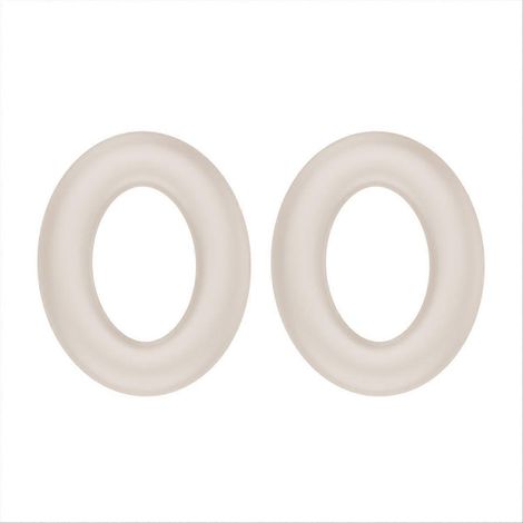 Coussinets d'oreille de rechange pour casque SonoFlow, en silicone, couleur blanc crème. (1/5)