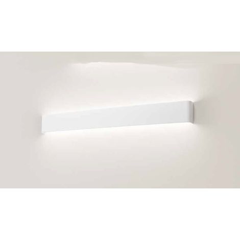 Applique Led En Aluminium Blanc, Design Moderne Et Élégant, 30W, 2700Lm, 3000K, Éclairage Mural Pour Intérieur Ip20, 83Cm - Marque Perenz France