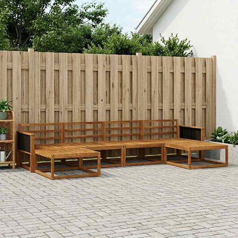 vidaXL Outdoor Sofa Set 6 pcs Natural Solid Acacia Wood (1/5)