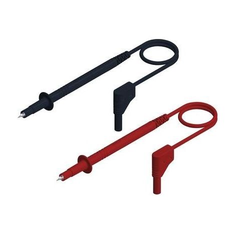 SET DI PUNTE DI PROVA DI SICUREZZA [M LE 4 MM - M LE 4 MM] SKS HIRSCHMANN 972425012 1 M ROSSO, NERO 1 PZ(I) (1/2)