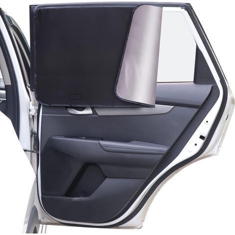 Voiture de Protection Solaire, Protection Solaire magnétique de Voiture avec Protection UV Rideaux fenêtres de Protection Solaire de Voiture Enfants Adultes et Animaux de Compagnie (1/4)