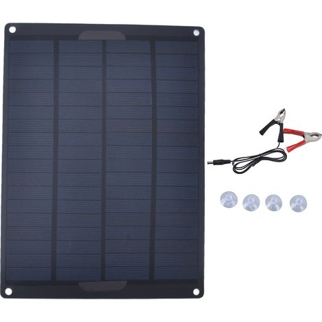 Panneau solaire portable 5,5W 18V étanche léger mince chargeur solaire pour maison voiture bateau (1/5)