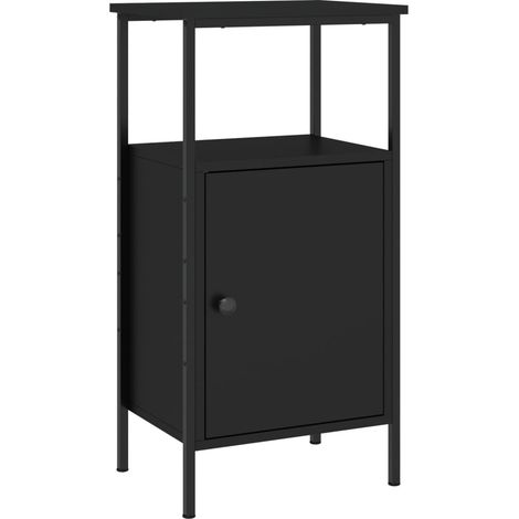Maison Exclusive - Nachttisch Schwarz 41x31x80 cm Holzwerkstoff