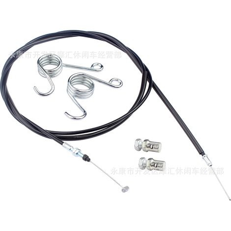 84-Zoll Coleman Predator 196cc 6,5 PS Hisun Gaszug, Pedal und Bremsfeder. (1/5)