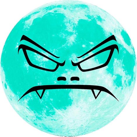Autocollants phosphorescents pour Halloween : stickers muraux et autocollants visage effrayants en PVC pour décorer votre fête d’Halloween. (1/5)