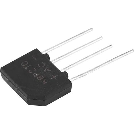 2A 1000V Diodenbrücke KBP210 Flachgleichrichterbrücke für elektronische Schaltungen (5 Stück) (1/5)