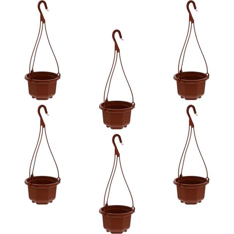 Jardinière suspendue en plastique GANAZONO pour plantes succulentes et orchidées, lot de 6 (1/5)