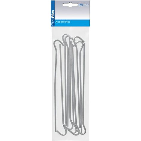 Picchetto 22 cm in metallo con occhiello aperto 10 pezzi in polybag (1/4)