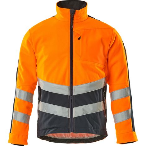 Mascot Warnschutz-Fleecejacke Sheffield 15503-259 Gr. XL hi-vis orange/schwarzblau (1/4)