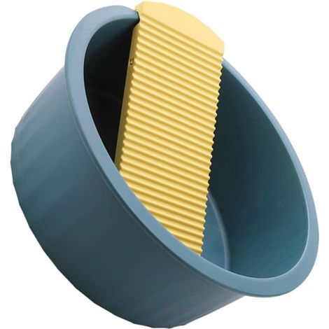 Bassine Lavage Épaisse avec Planche à Laver Intégrée Bac Lessive Main Plastique Robuste pour Vêtements Garçon Fille et Usage Domestique Facile à Nettoyer et Transportable (1/5)