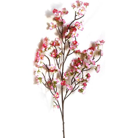 Branches de Cerisier Artificielles 4 Unités Décoration Florale Réaliste 97cm Rose Foncé (1/5)