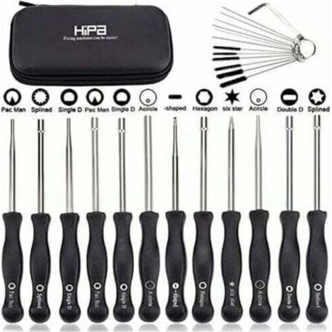 Ensemble de 12 outils de réglage de carburateur et tournevis de réglage pour moteur à 2 temps, pour débroussailleuses, tronçonneuses Poulan, Husqvarna, STHIL, Echo.