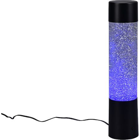 LED Tischleuchte GLITTER mit RGB Farbwechsel, Schwarz 34cm hoch (1/3)