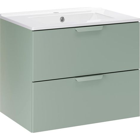 Lavabo individual Oria 60cm Verde mate (1/4)