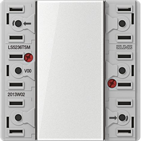 Jung Módulo de sensor táctil 24 V AC/DC, 20 mA, 3 canales, 6 puntos de conmutación, F50, Serie LS LS 5236 TSM
