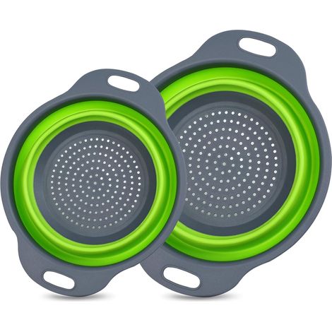 Lot de 2 Passoire Retractable, Passoire Pliable, Passoire Cuisine Pliable (1/5)