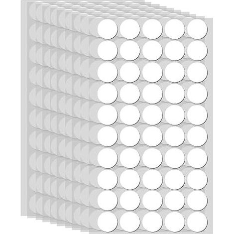 Round Transparent Double Sided Tape, Adhesive Dots, Adhesives, No Traces, Waterproof, for DIY, Art, Office, Festival Decoration, Reusable (1/2)