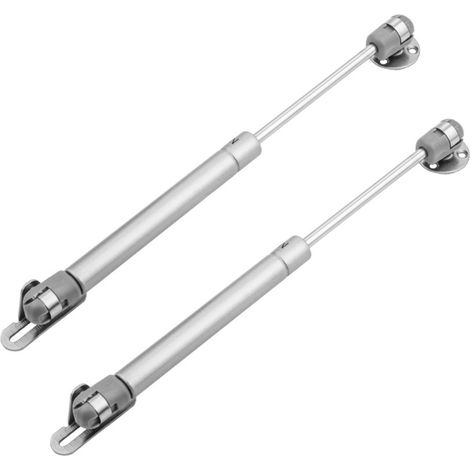 2x Vérin à gaz automatique gris Meuble Hydraulique Ressort Amortisseur Porte Bras Charnière, 60N (1/5)