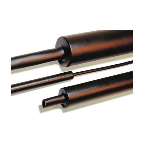 HellermannTyton 323-50400 Gaine thermorétractable noire 1 m (1/2)