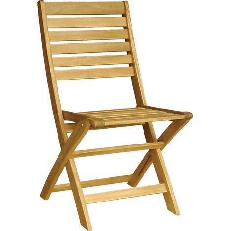 Holzstuhl ohne Armlehnen aus Akazienholz, 40x53x85