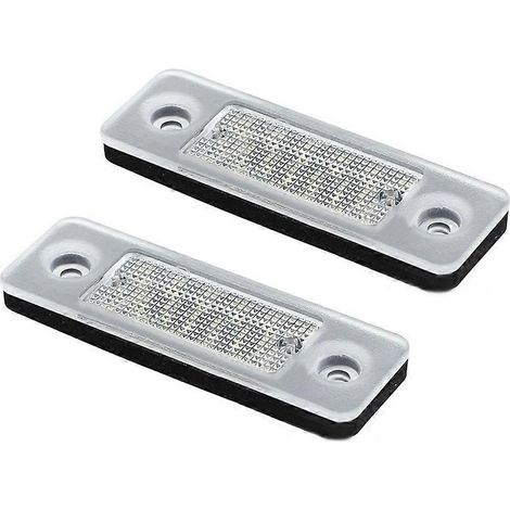 2pcs LED License Plate Number Lights Lamp Error Free for Volvo C30 2008-2013 White LED Car Lamp 31213991 (1/5)