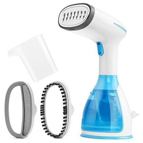 Défroisseur vapeur portatif 1500 W pour vêtements et tissus, 280 ml, fer à vapeur portable, anti-plis, chauffage rapide en 15 secondes (1/5)