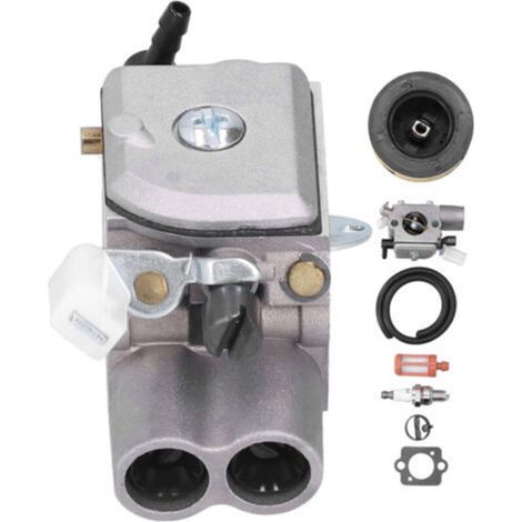 Kit de réparation carburateur, filtre à air, filtre à carburant, bougie pour tronçonneuse - Compatible Stihl MS251 MS251C - 7 pièces en alliage d'aluminium (1/5)