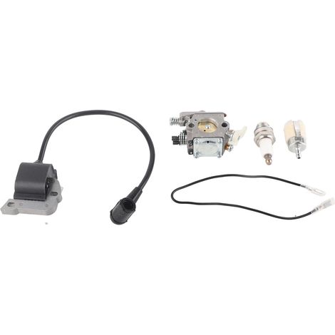 Kit carburateur, bobine d'allumage, bougie et filtre 503281504 pour tronçonneuse Husqvarna 50, 51 et 55 (1/5)