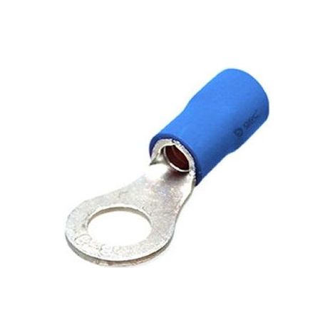 Terminale isolato tondo 10.5 / 2.5mm Blu 50 pz