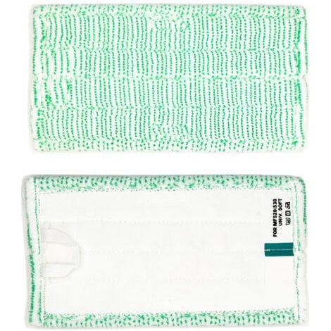 Pack of 2 Cleaning Cloths for Folletto SP600 SP600S Vacuum Cleaner Soft Microfiber Suitable for Parquet - Green (1/5)